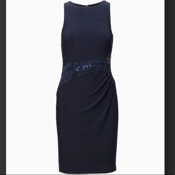 Lauren Ralph Lauren Silk and Sequined waist Dress - Picture 1 of 16